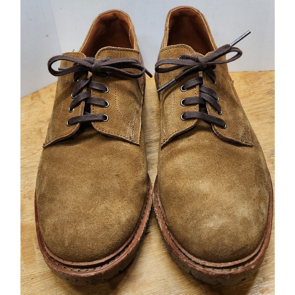 Allen Edmonds "DISCOVERY" Derby Brown Suede Men Sz 8.5 3E EUC